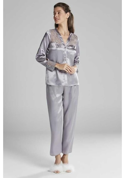 Pierre Cardin 6'lı Kaplı Midi Gecelik Sabahlık Set 6625 Royal Royal