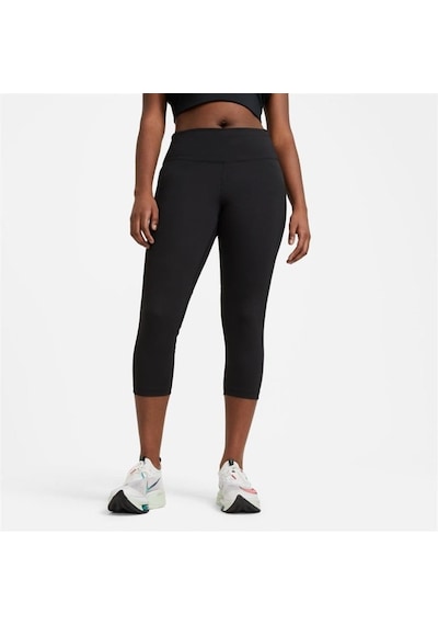 Nike W Nk Df Fast Crop Kadın Tayt SiYAH