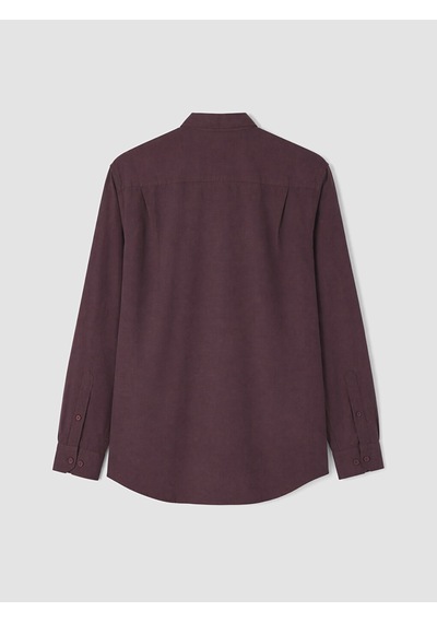 Lcwaıkıkı Classic Bordo Standart Kalıp Armürlü Erkek Gömlek