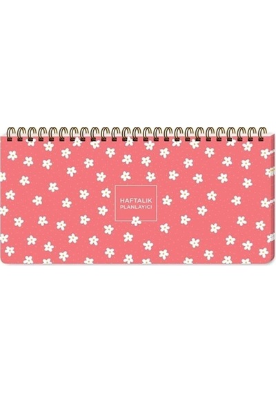Keskin Color Spiralli Planner Minik Papatya 13x27 Cm Spiralli Haftalık Planlayıcı