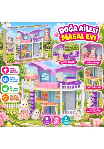 04152 Doğa Ailesi Masal Evi Oyuncak Ev