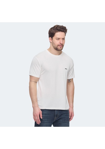 Slazenger KRATER Erkek  Ekru Tişört