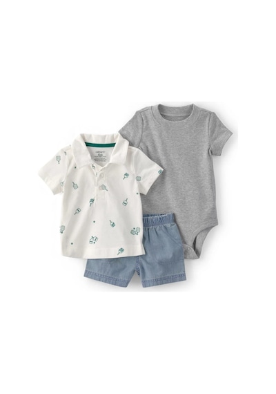 Carter's Erkek Bebek Body Şort Set 1u533910 Çok Renkli