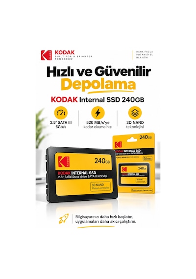 X150 240gb 2.5 İnç Sata Iıı Ssd 520 Mb/s Okuma 500 Mb/s Yazma Hızlı Ssd