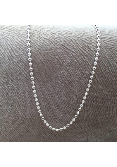 Gümüş Top Erkek Kolye Zincir Parlak 55Cm 24Gr 4Mm Msn19K (296378210)