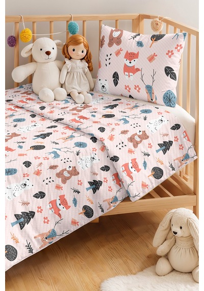 Evimde Bambaşka Renkli Orman Hayvanları Çocuk Odası Tek Kişilik Pike Takımı-iskandinav Pudra 160x220 CM Yatak Örtüsü Evimde Bambaşka Renkli Orman Hayvanları Çocuk Odası Tek Kişilik Pike Takımı-iskandinav Pudra 160x220 CM Yatak Örtüsü