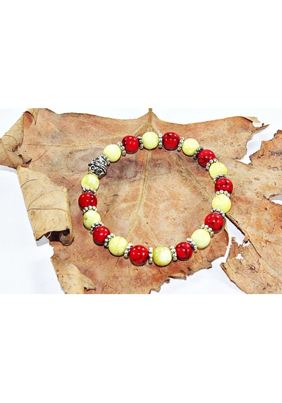 Joydizayn11 Joydizayn Jd 8 Mm  Doğaltaş Bileklik N11.52375 Çok Renkli