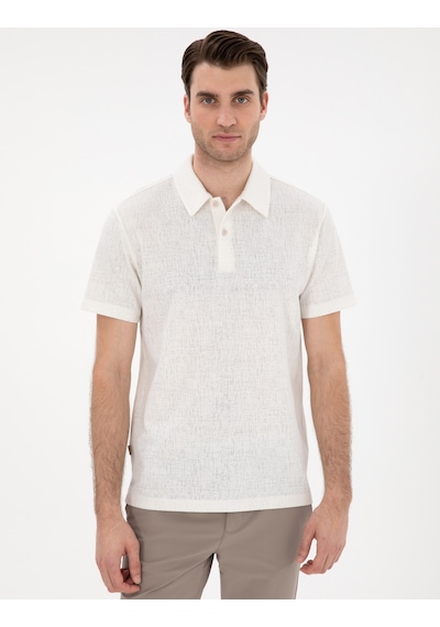 Pierre Cardin Erkek Ekru Tişört 50307581-vr019 Ekru