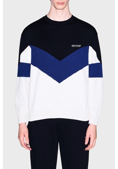 Armani Exchange Pamuklu Bisiklet Yaka Renk Bloklu Kazak Erkek Kazak Xm003561 Af18754 M0413 Beyaz-lacivert Beyaz - Lacivert Armani Exchange Pamuklu Bisiklet Yaka Renk Bloklu Kazak Erkek Kazak Xm003561 Af18754 M0413 Beyaz-lacivert Beyaz - Lacivert