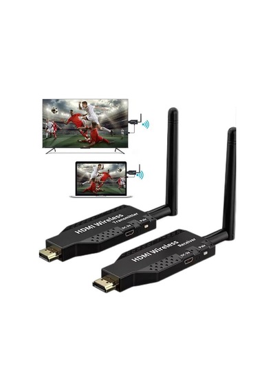 Powermaster Pm-19864 5.8g Kablosuz Hdmı Görüntü Aktarıcı 50 Metre Wireless Uzatıcı
