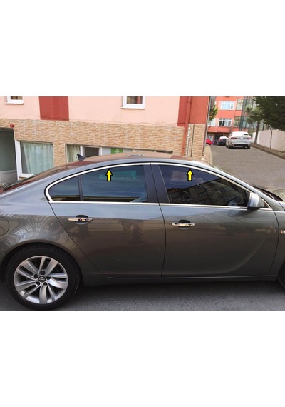 Opel Insıgnıa 2013-2016 Krom Cam Üst Çıtası Aksesuarı 4 Parça