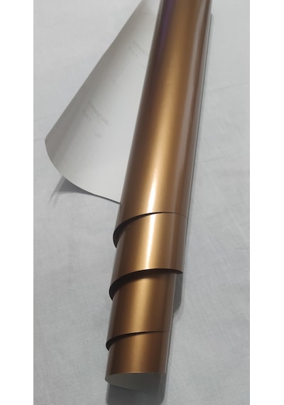 Bakır Renk Dayanıklı Araç Motor Mobilya Folyosu 126cm X 50 Cm