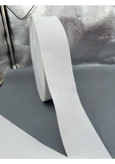 5.5 Cm Petekli Lastik-beyaz-5 Metre