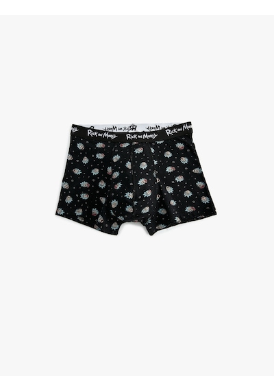 Koton Pamuklu 3'lü Lisanslı Rick And Morty Boxer Seti Siyah Desenli 5slm90013mk Siyah