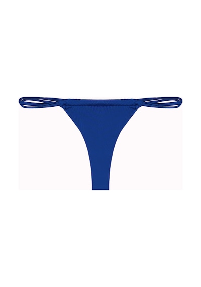 İpli Bantlı String Tek Bikini Alt Mavi