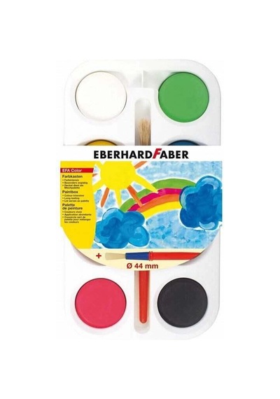 Eberhard Faber Jumbo Sulu Boya 8 Renk 44 Mm. Çap Çok Renkli
