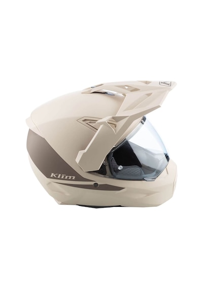 Klim X1 Alpha Carbon Korumalı ADV Motosiklet Kaskı Krem Kahverengi
