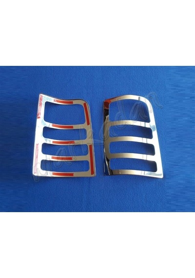 Peugeot Partner Krom Stop Çerçevesi 1996-2008 2 Parça Paslanmaz  Ç