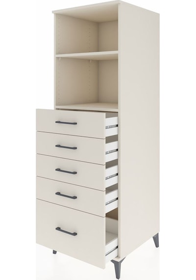 Kronos Dolap 2 Raflı 5 Çekmeceli 60x59x182 Aytaşı-aytaşı Aytaşı