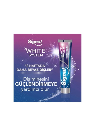 3 Adet Signal Beyaz Sistem Güçlü Diş Minesi Diş Macunu 75 Ml