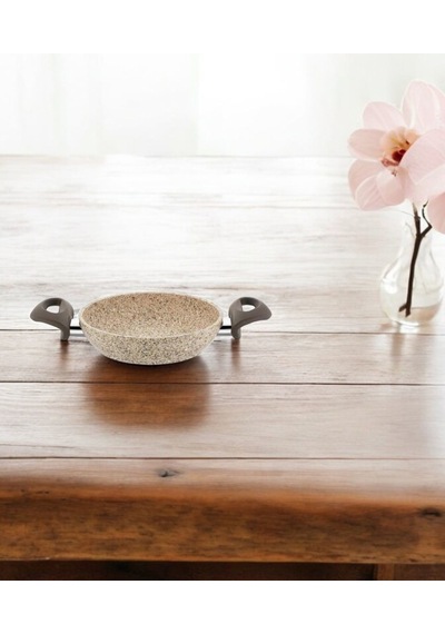 Falez Creamy Granit Tava Sahan 20 Cm siyah