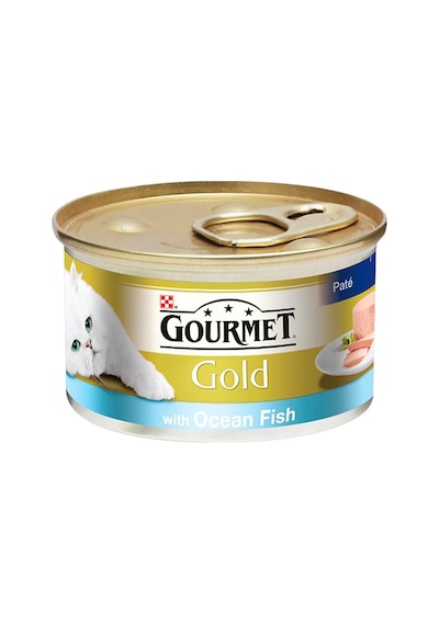 ProPlan Gourmet Gold Ispanak Soslu Okyanus Balıklı Kedi Konservesi 85 G