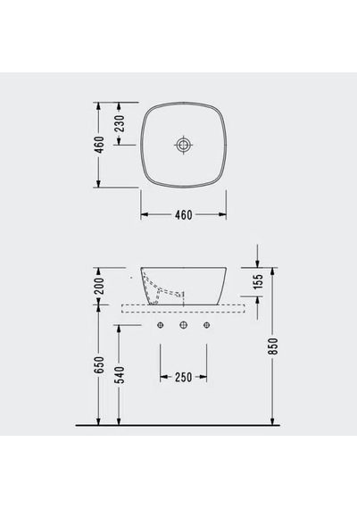 Serel Çanak Lavabo 46x46 Cm - 3050dxs110h Diğer