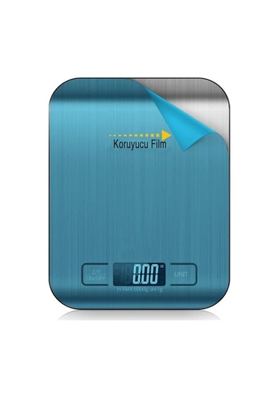 Dijital Mutfak Terazisi Paslanmaz Çelik Yüzeyli Hassas Tartı, 5 Kg Kapasiteli, Dara Özellikli, Lcd Ekranlı, 5 B Diğer