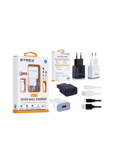 Syrox Type-C Quıck Charging Set / 3.0 Mah Yeni (Syx-Q32)