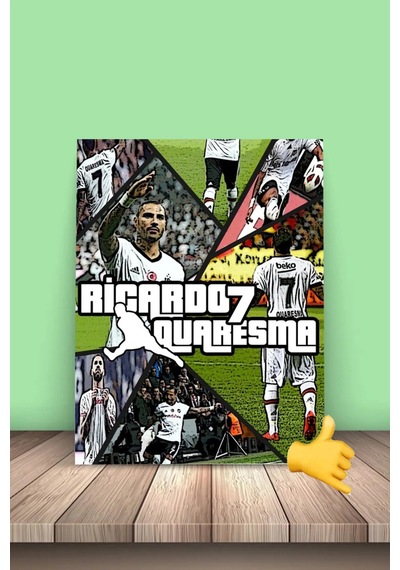 K Ricardo Quaresma 7 -1 20x30 Mdf Ahşap Tablo Çok Renkli - 616865861 Çok Renkli