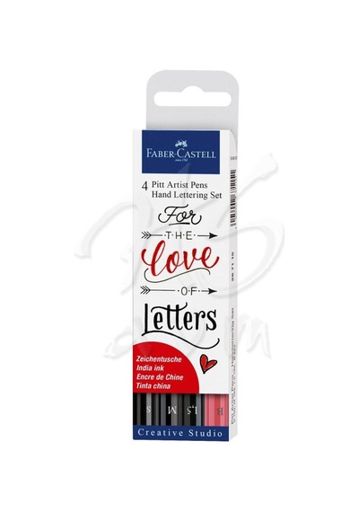 Faber Castell Pitt Artist Pen Kaligrafi Setleri 4Lü Black  Set