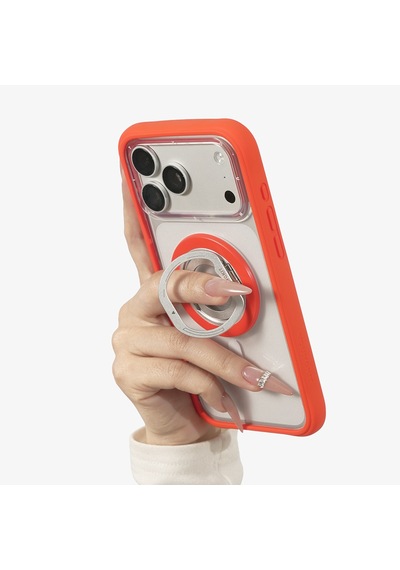 Youngkit Magnetik 360 Derece Dönebilen Dual Fold Rotating Serisi Parmak Ring Stand Turuncu
