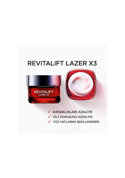 L'Oreal Paris Revitalift Lazer X3   Gece Bakım Kremi 50 ML