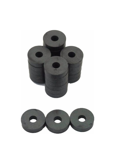 Yuvarlak Mıknatıs 30 Lu Mini Mıknatıs 1.5 Cm Kömür Halka Mıknatıs