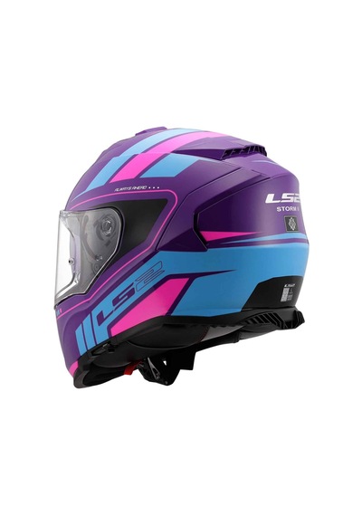 Ls2 Storm 2 Fist Kapalı Motosiklet Kaskı Mavi - Mor