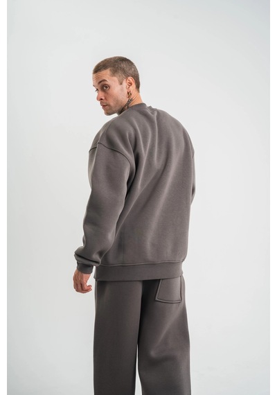 Barlashive Erkek Uzun Kol Bisiklet Yaka 3 İplik Pamuklu Kışlık Sweatshirt - Füme Çok Renkli Barlashive Erkek Uzun Kol Bisiklet Yaka 3 İplik Pamuklu Kışlık Sweatshirt - Füme Çok Renkli