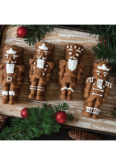 Nordicware Nutcracker Mini Kek Kalıbı - Platin