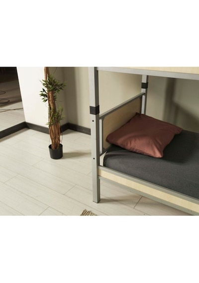 Teknor Genç Çocuk Odası Ahşap Başlıklı 90x200 Metal Ranza