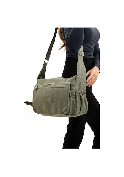 Çapraz Askılı Ultra Hafif Çok Cepli Bayan Omuz Çantası Vizon Model: 571-6b - Vizon