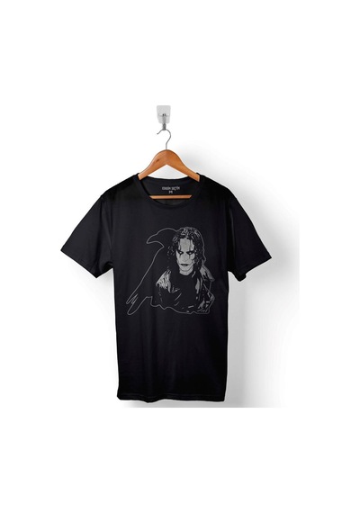 Brandon Lee The Crow Face Ölümsüz Aşk Baskılı Tişört Unisex T-shirt 001