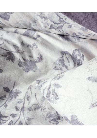 Cotton Box Flanel Çift Kişilik Nevresim Takımı Sadie Mor