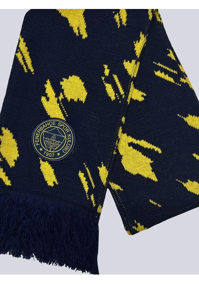 Fenerium Çocuk Brush Kaşkol Atkı Lacıvert-sarı