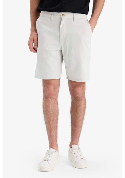 Defacto %100 Pamuk Regular Fit Bermuda Şort E1231ax25smgr492 Gri
