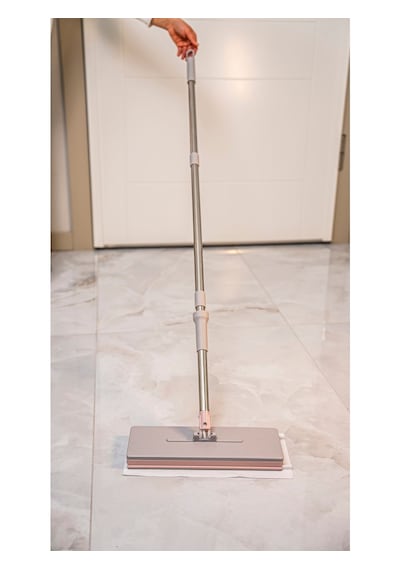 Nobera Click Mop Kıskaçlı Sıkıştırmalı Mop Tüm Bezlere Uyumlu, 360 Hareketli Başlık, 8 Bez Hediye