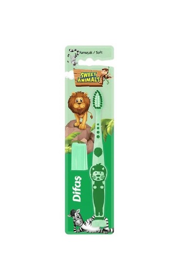 Difaş Diş Fırçası Çocuk Animals Soft-yeşil