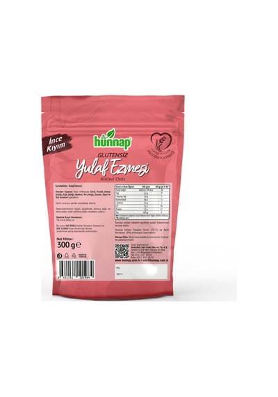 Glutensiz Yulaf Ezmesi İnce Kıyım 300 Gr