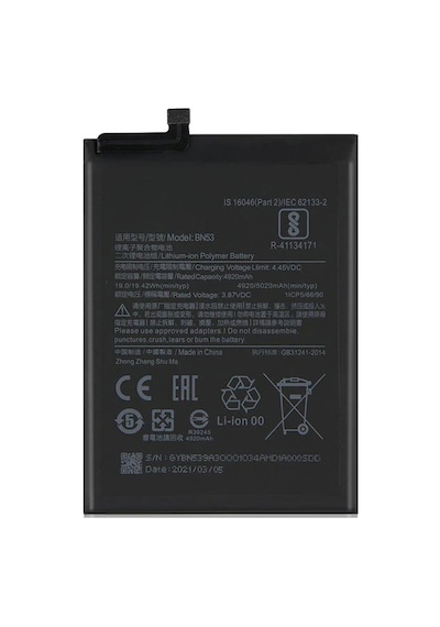 Xiaomi Redmi Note 10 Pro Bn53 İle Uyumlu İthal Pil