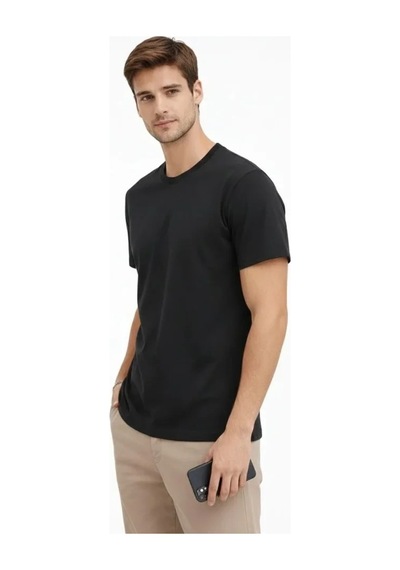 Vexor Erkek Bisiklet Yaka Tişört Regular Kalıp Basic Pamuklu Günlük Kullanım T-shirt - Siyah Vexor Erkek Bisiklet Yaka Tişört Regular Kalıp Basic Pamuklu Günlük Kullanım T-shirt - Siyah