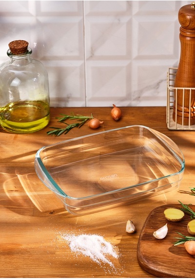 Emsan Classic Borosilikat Fırın Kabı 2.6 L Şeffaf