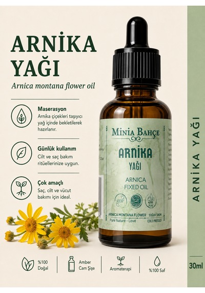 Arnika Yağı 30 Ml Bitkisel Arnika Bakım Yağı